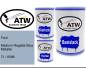 Preview: Ford, Medium Regatta Blue Metallic, 7J / 6096: 500ml Lackdose + 500ml Klarlack + 250ml Härter - Set, von ATW Autoteile West.